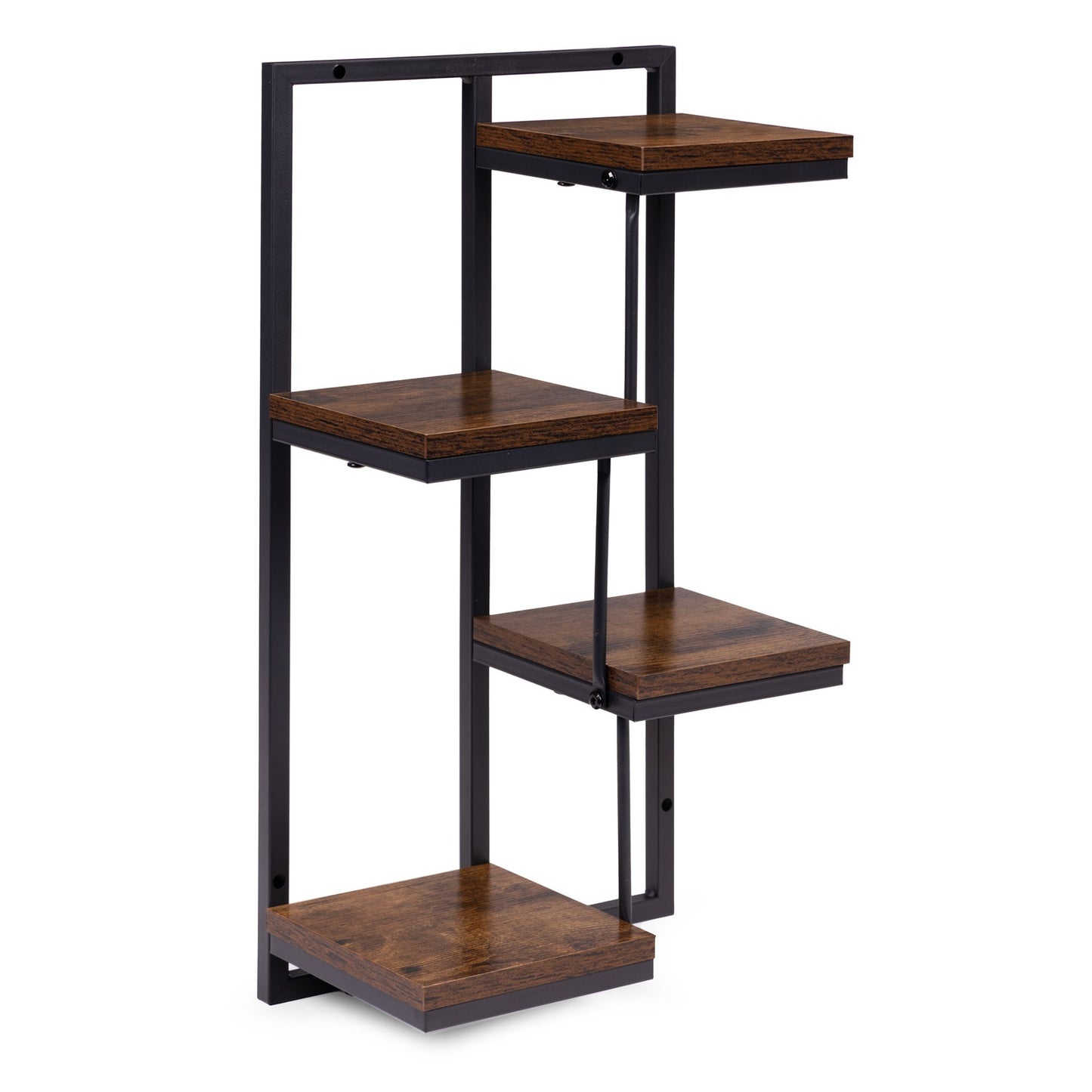 Hanging Plant Shelf – 4-Tier Steel Wall Mount