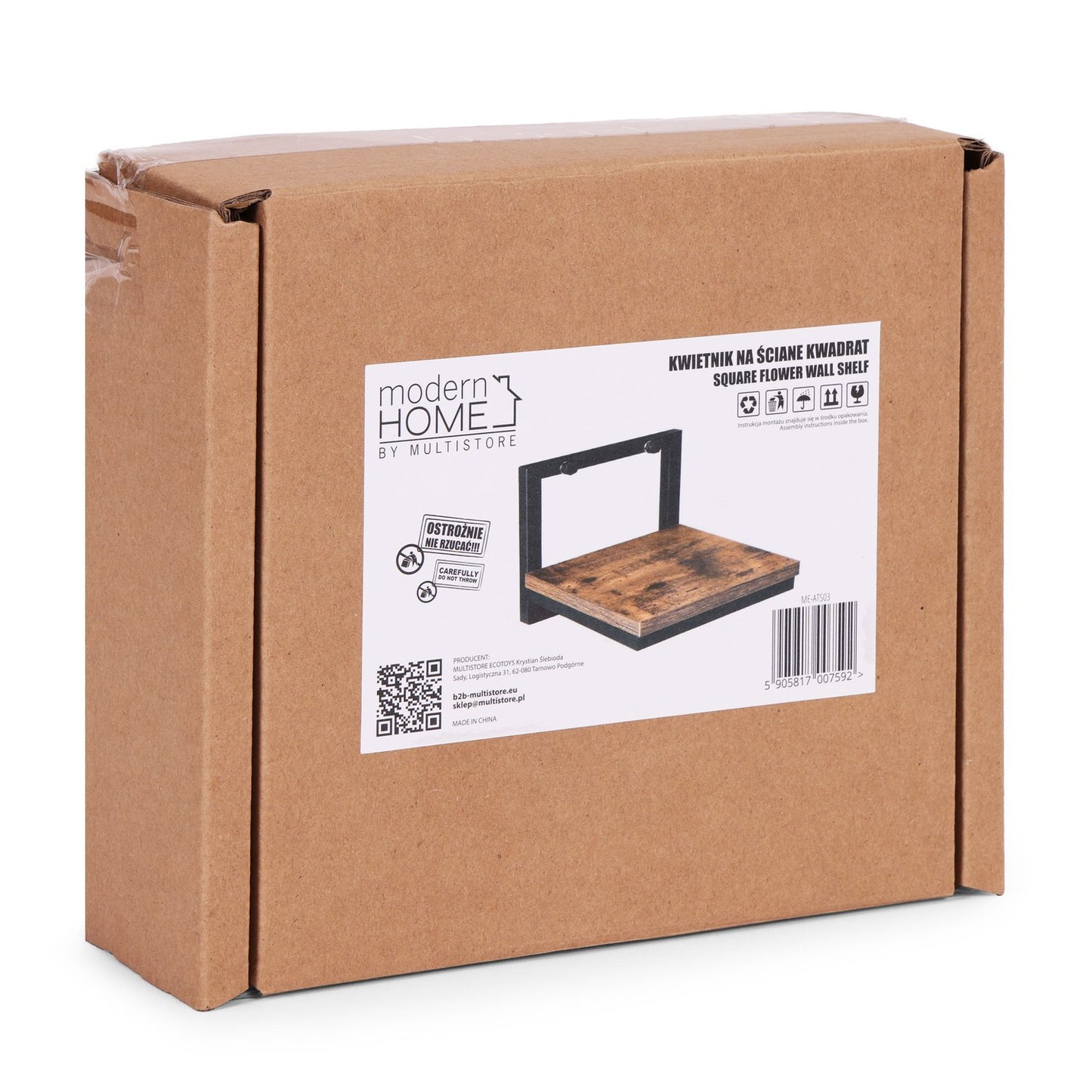 Hanging Plant Shelf – Steel & Chipboard, 5kg Capacity