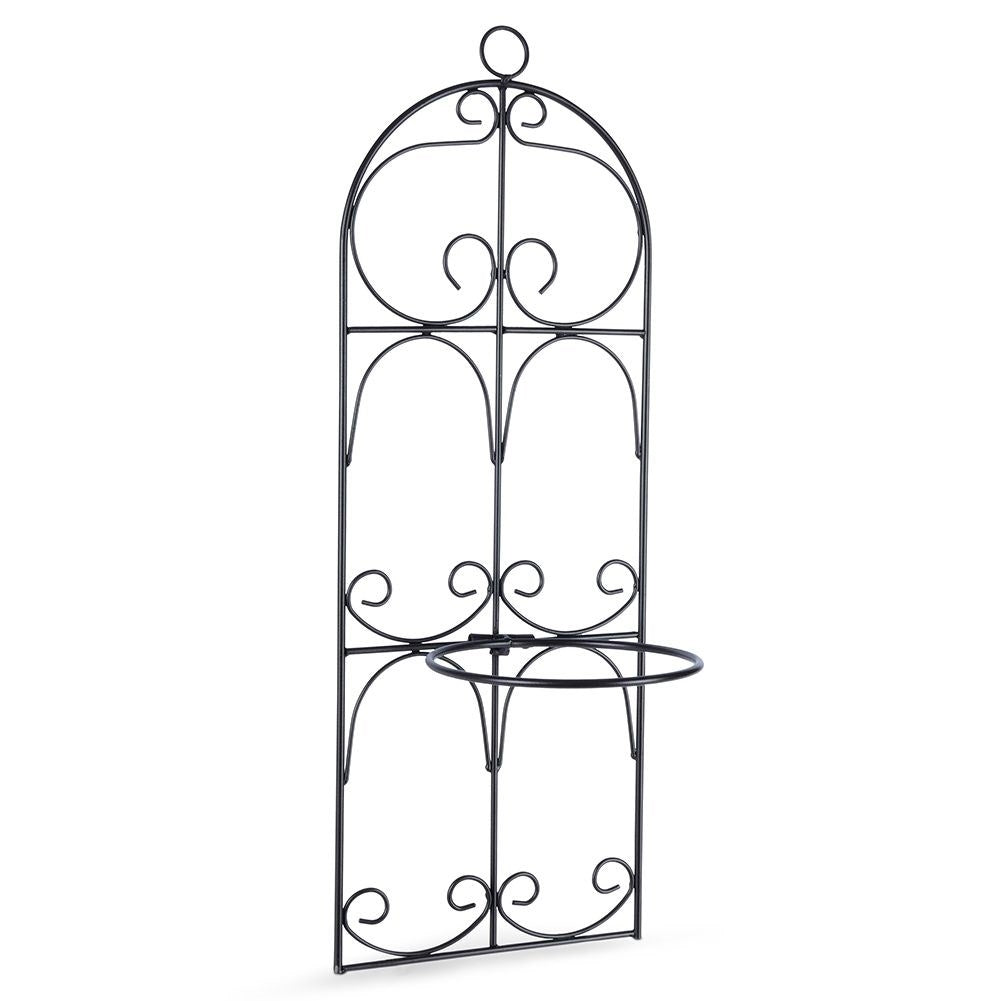 Hanging Wall Pot in Black Metal for One Pot