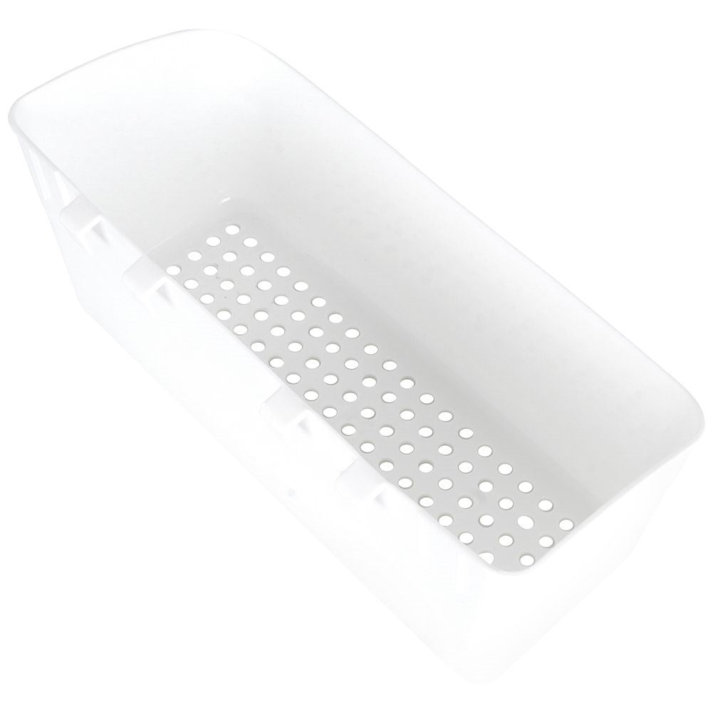 Hanging basket for cabinet and shower with two compartments