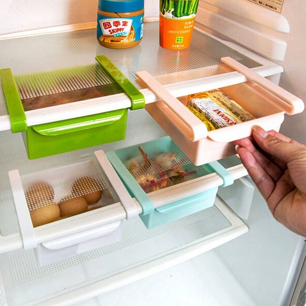 Hanging fridge shelf - Maximizes space and durability