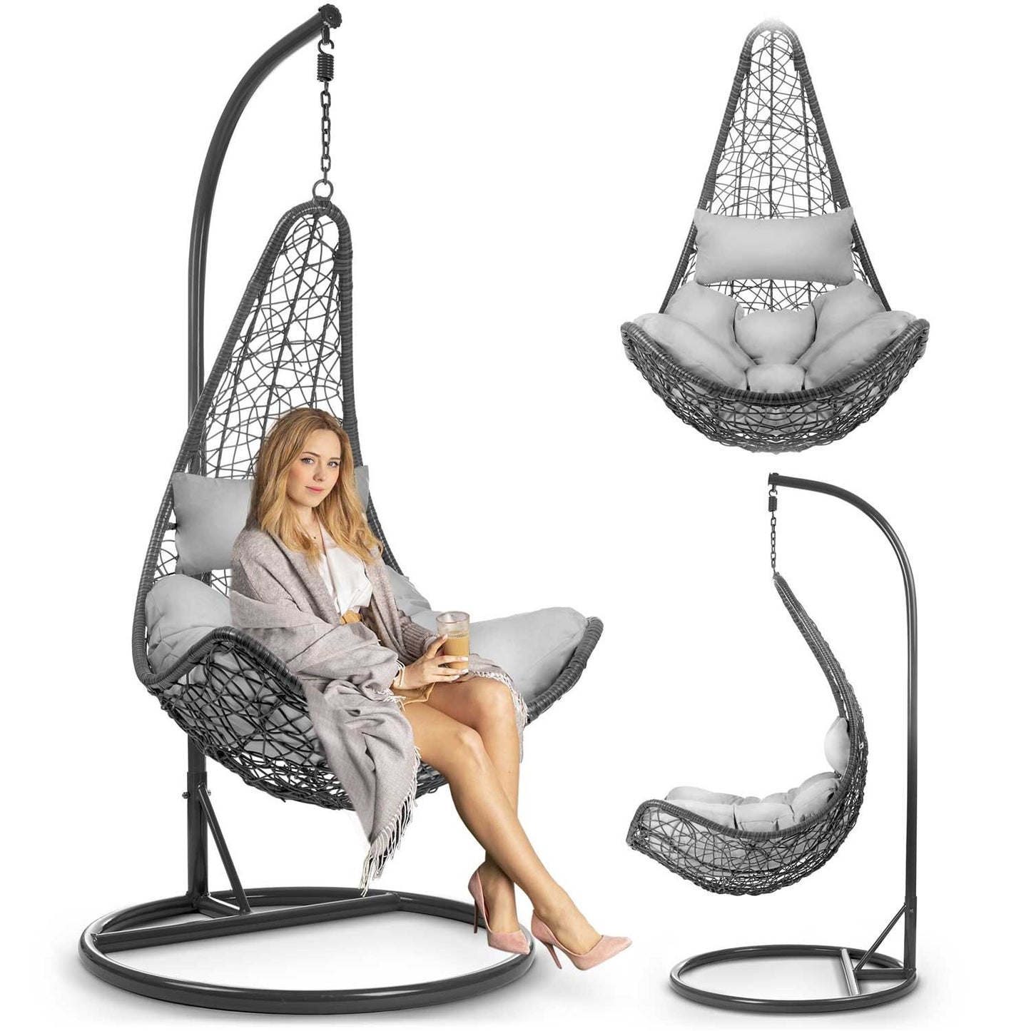 Hanging garden chair Cabana Sofotel gray