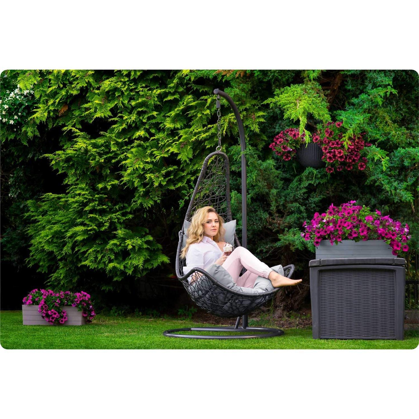 Hanging garden chair Cabana Sofotel gray