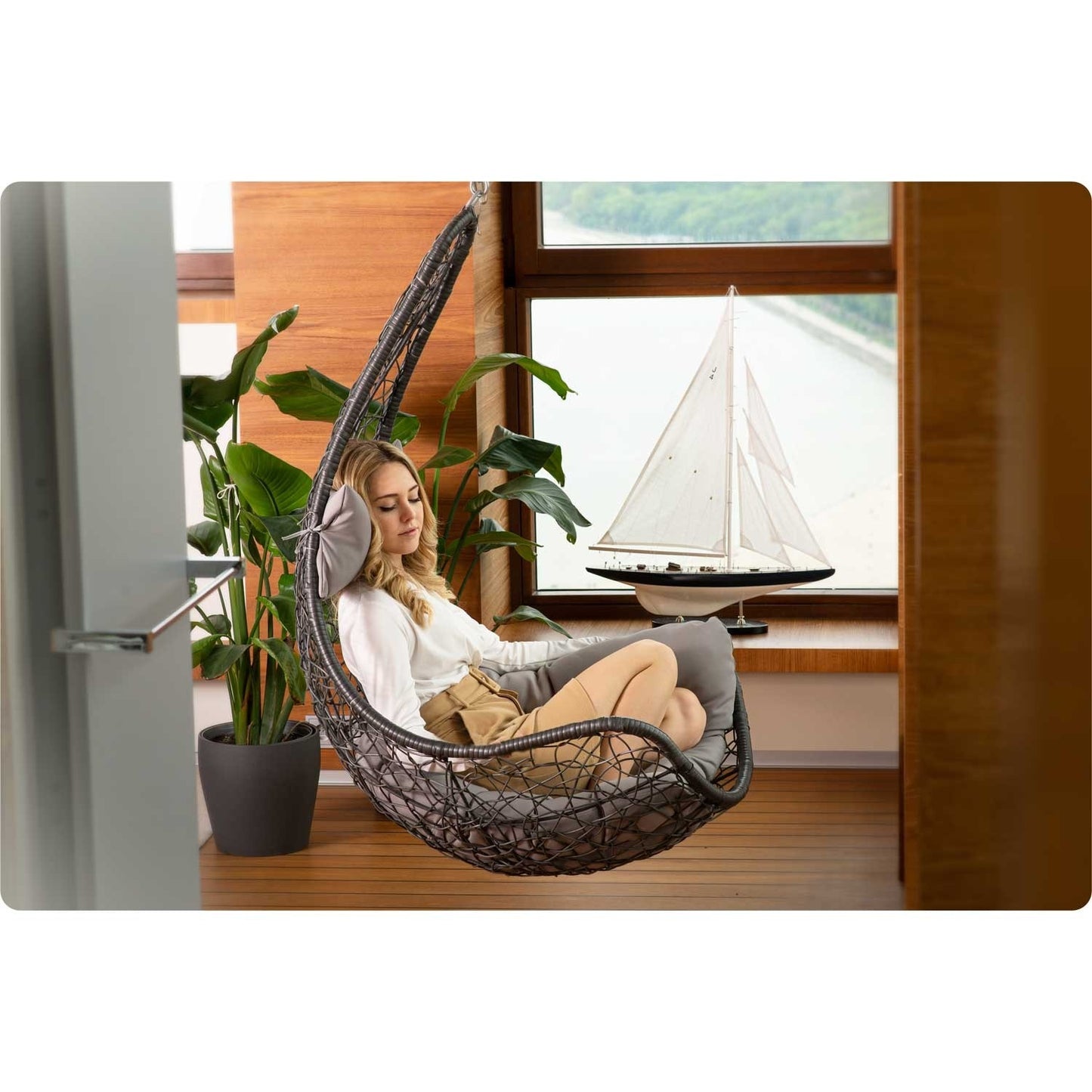 Hanging garden chair Cabana Sofotel gray