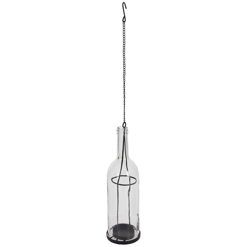 Hanging glass candlestick 45 cm
