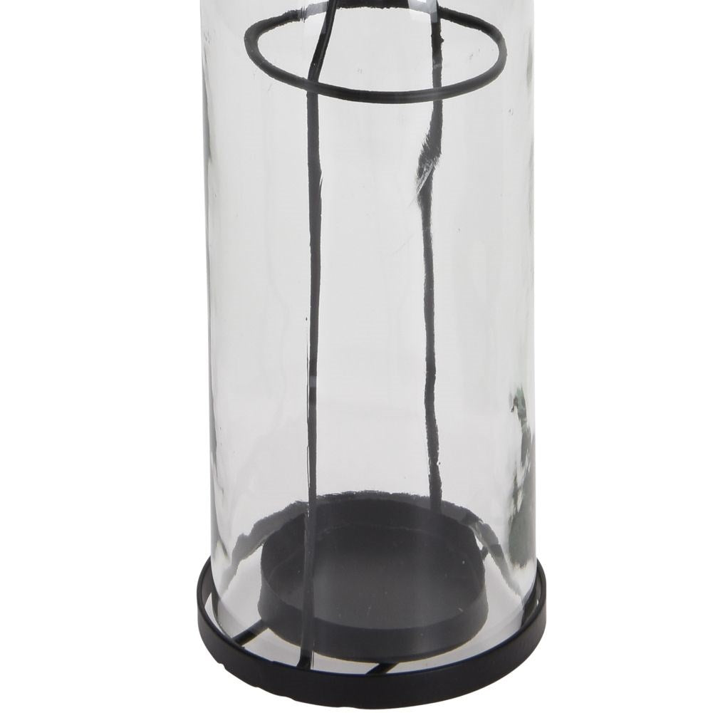 Hanging glass candlestick 45 cm