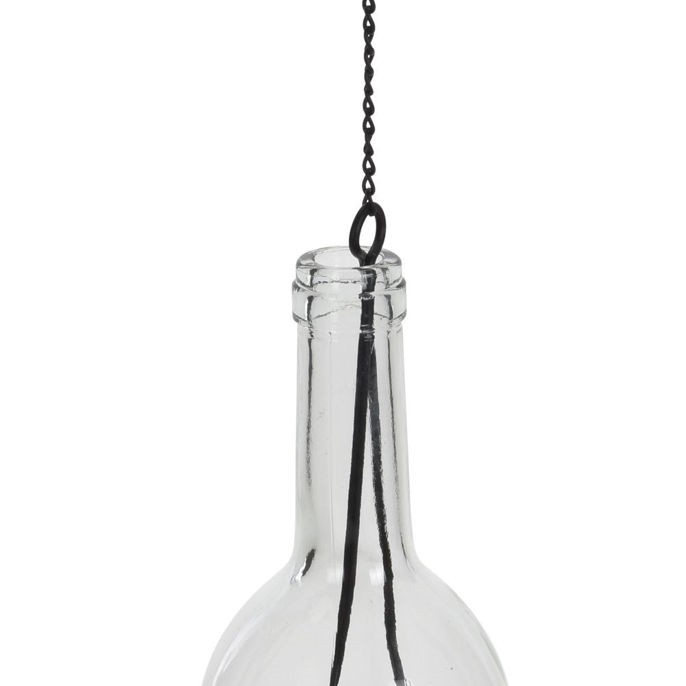 Hanging glass candlestick 45 cm