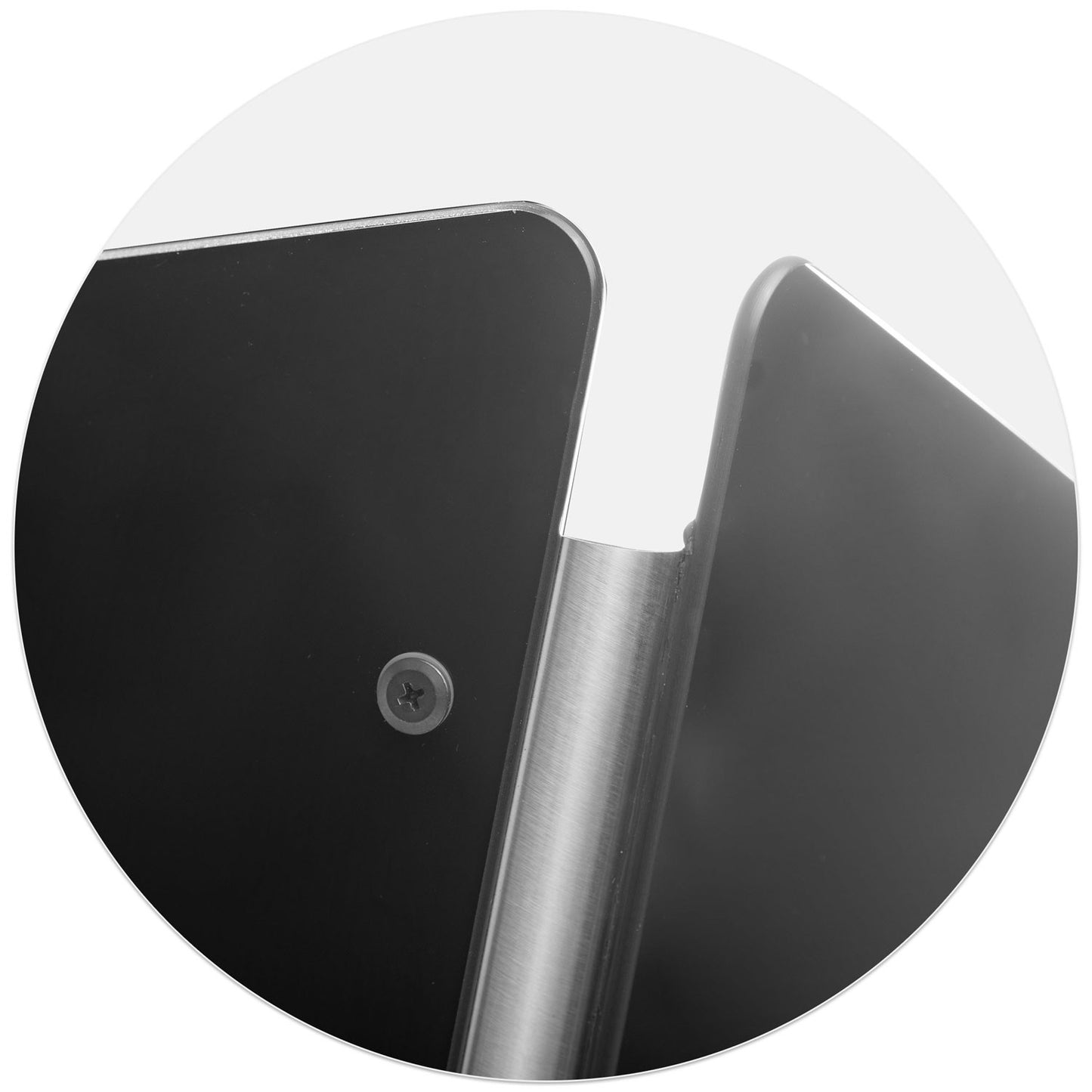 Hanging glass kitchen hood 60cm black BT-222