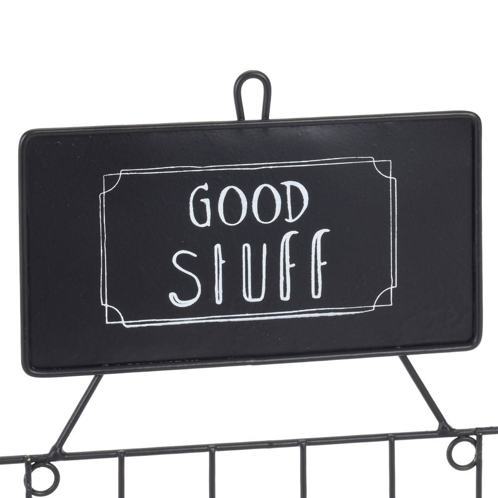 Hanging kitchen shelf in modern loft style