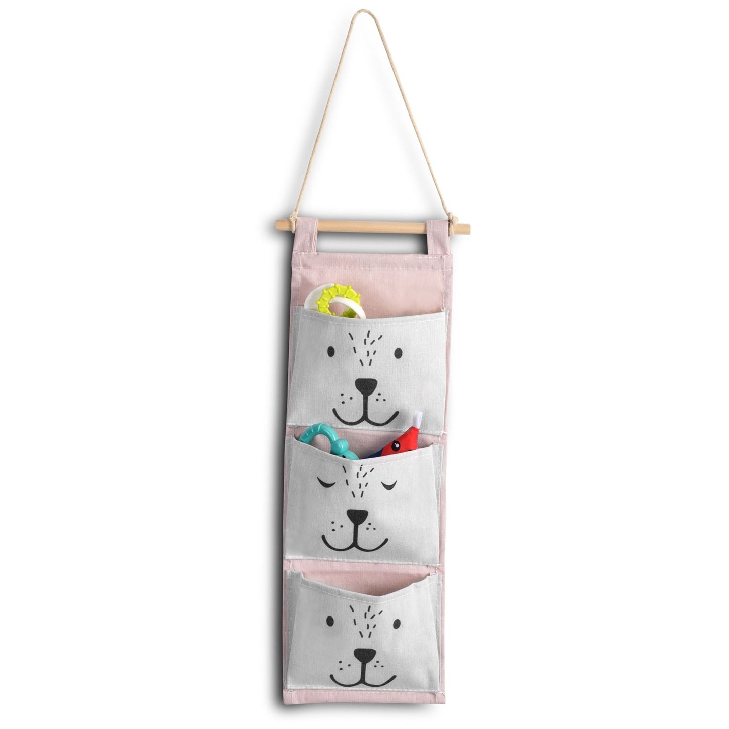 Hanging toy storage Nukido - Pink