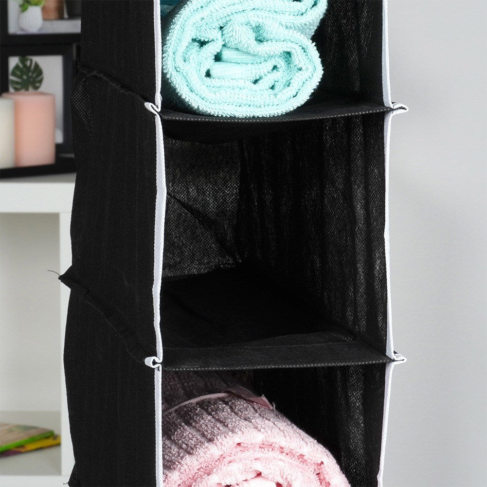 Hanging wardrobe organizer 6 shelves