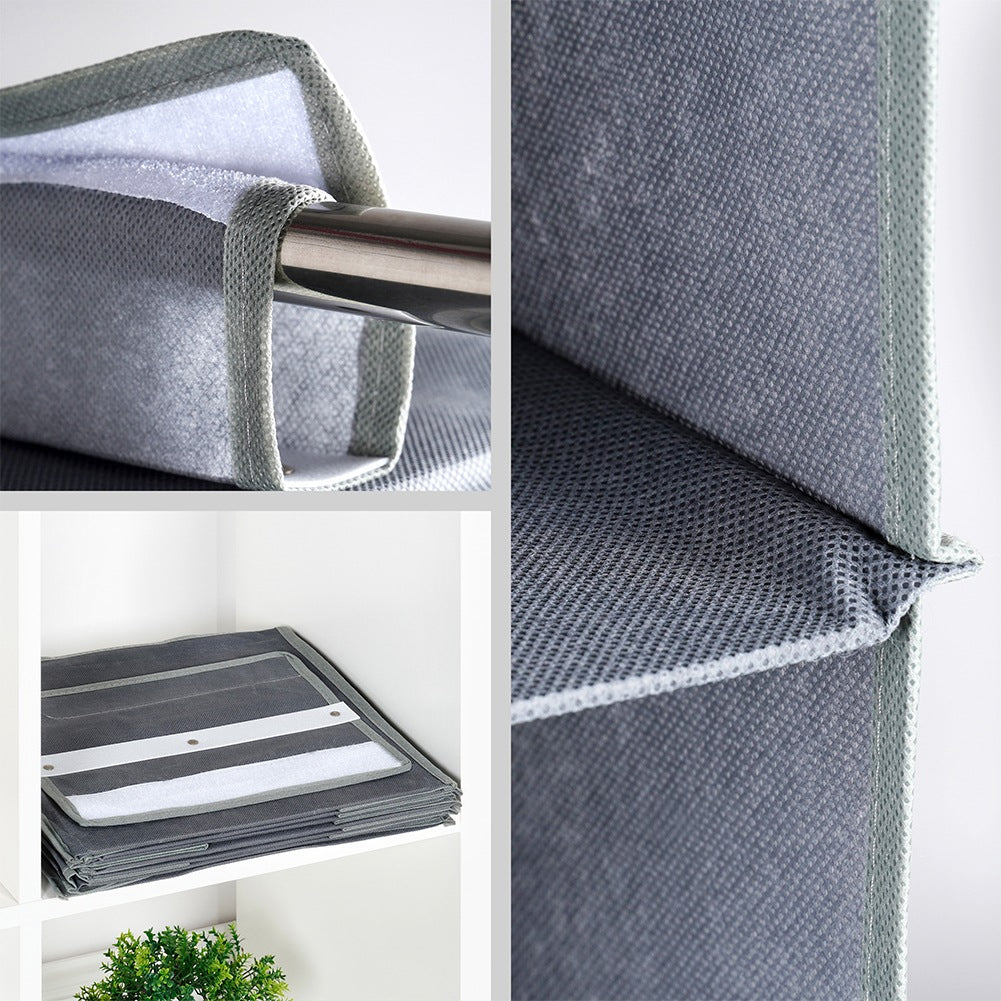 Hanging wardrobe organizer 6 shelves