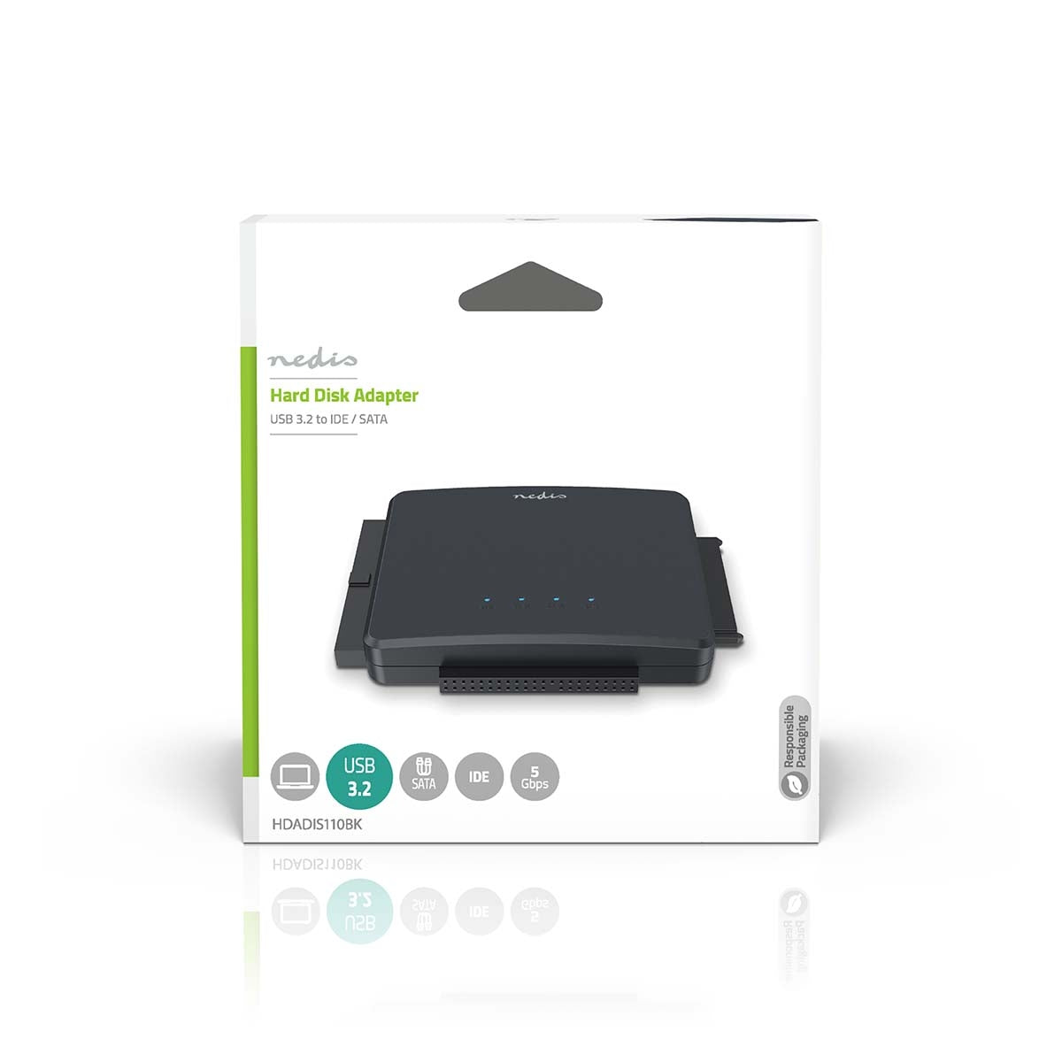 Hard Disk Adapter | USB 3.2 Gen1 | 2.5 / 3.5 " | IDE + SATA | Power adapter
