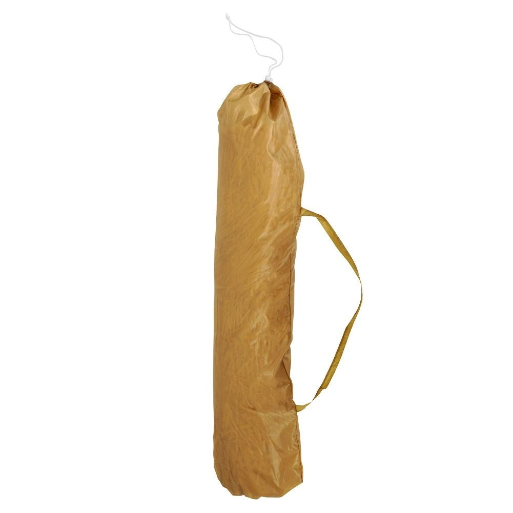 Hawaiian Umbrella: Beige Raffia, 155 cm, Adjustable Tilt