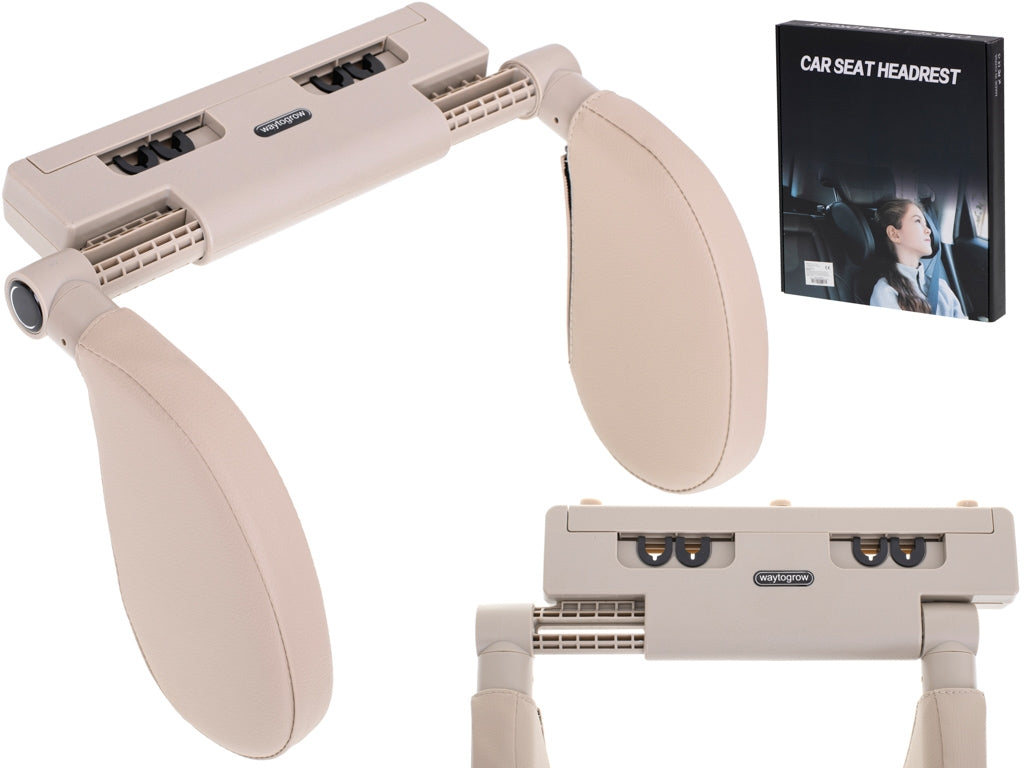 Head and neck adjustable headrest beige