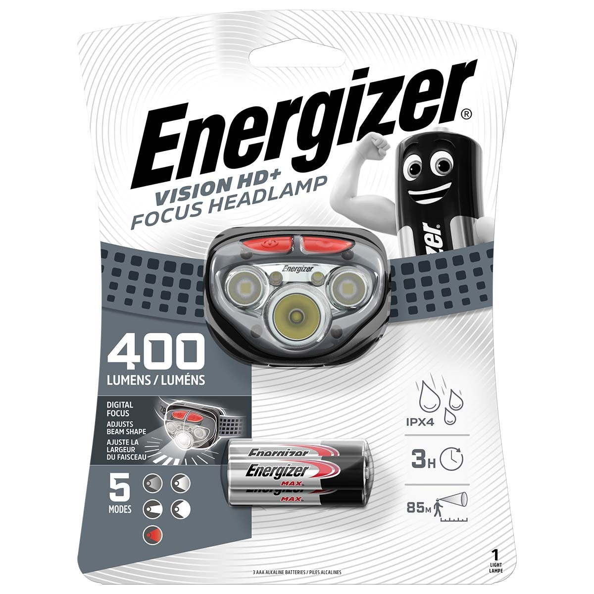 Head lamp LEDs Black