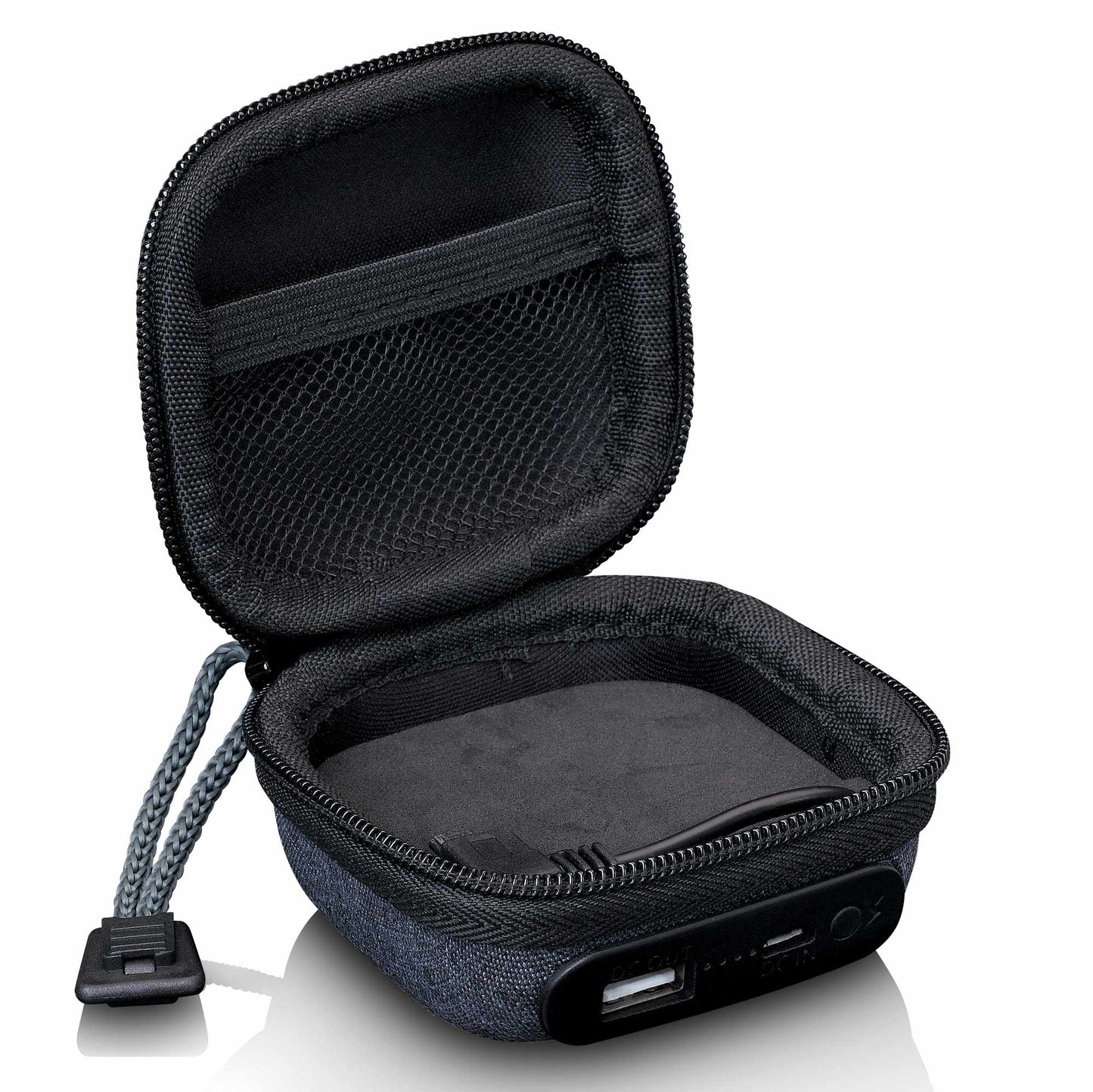 Headphone Case with Built-In Power Bank, Grey