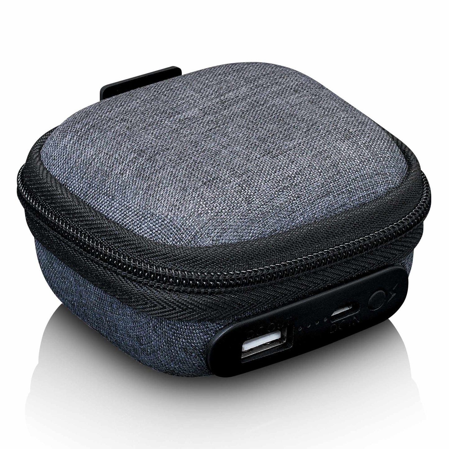 Headphone Case with Built-In Power Bank, Grey