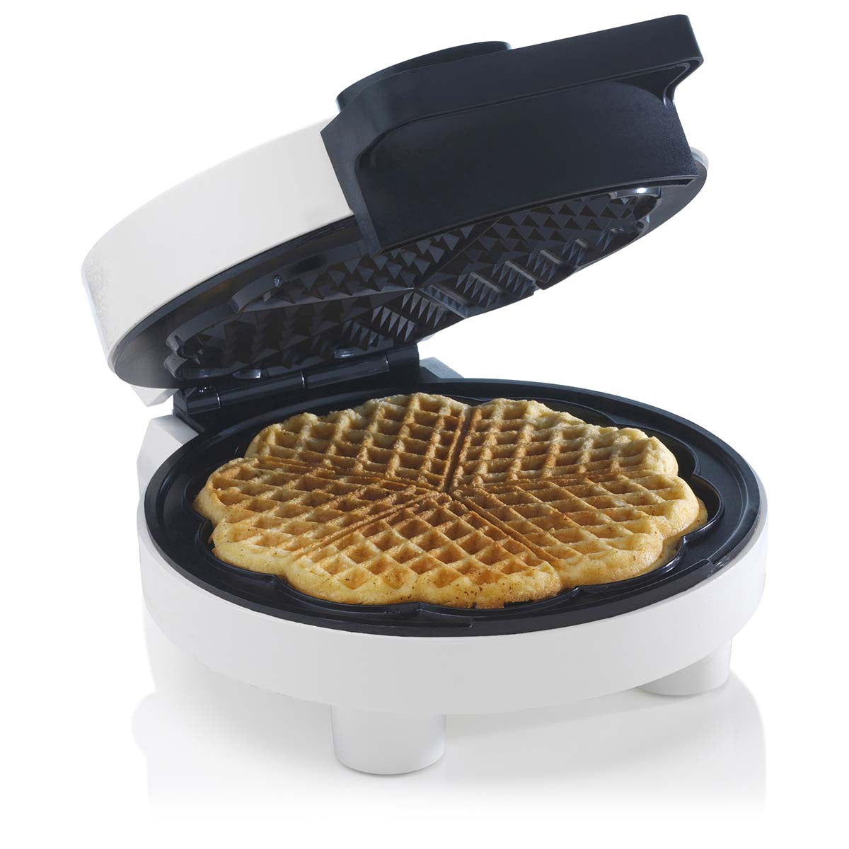 Heart-Shaped Waffle Maker, 5 Waffles, Non-Stick, 1000W