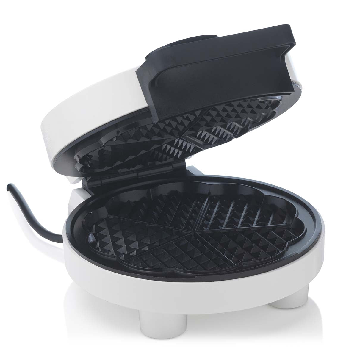 Heart-Shaped Waffle Maker, 5 Waffles, Non-Stick, 1000W