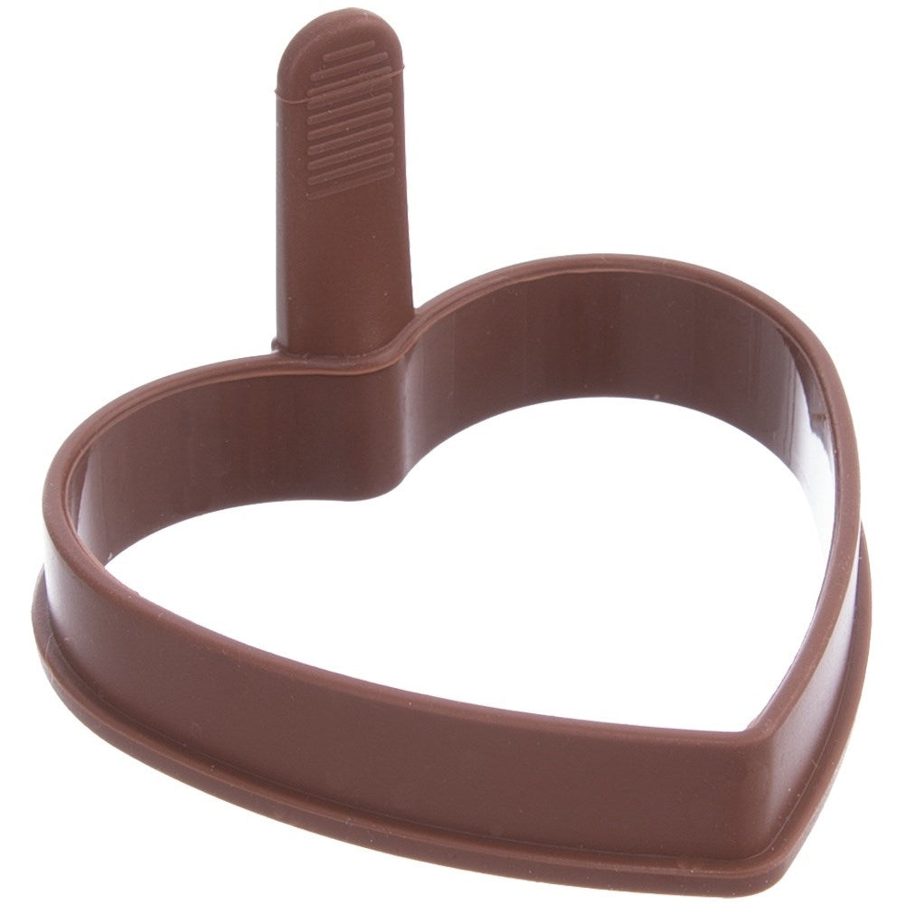 Heart-shaped Silicone Mold for Eggs & Pancakes with Handle