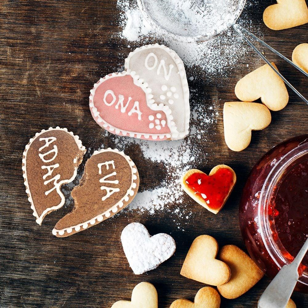 Heart-shaped cake tin in stainless steel, dishwasher safe