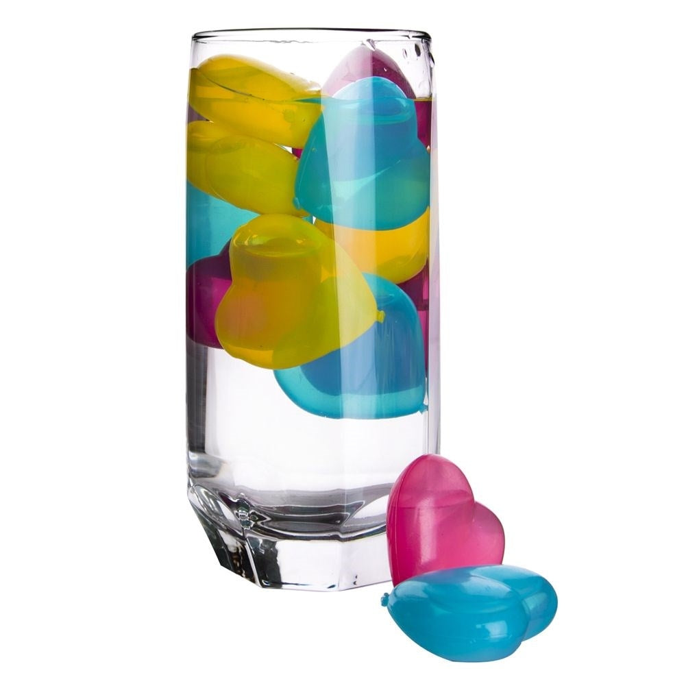 Heart-shaped ice cubes for cooling drinks