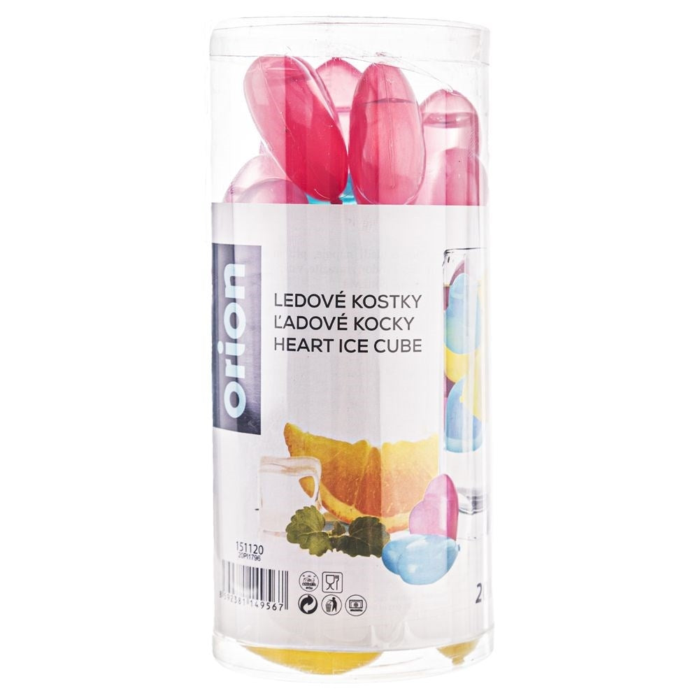 Heart-shaped ice cubes for cooling drinks