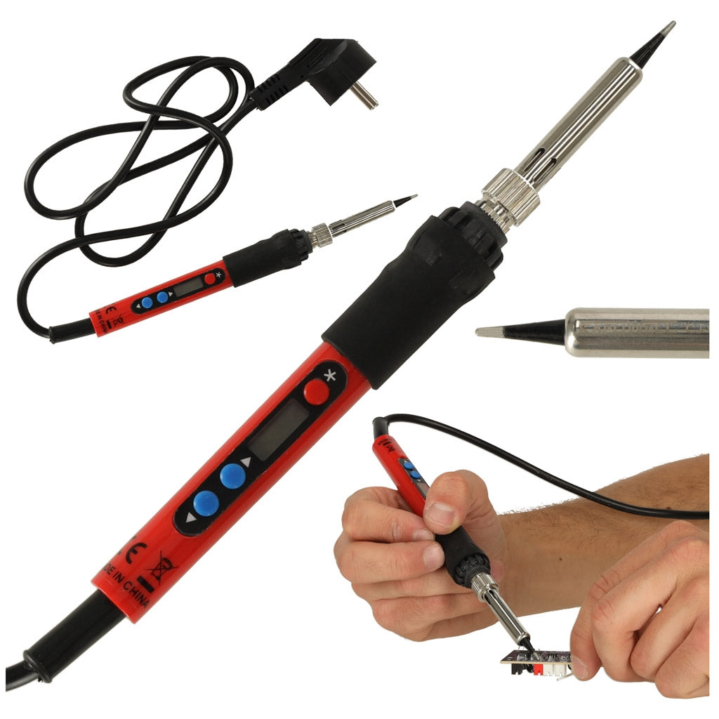 Heated resistance soldering iron temperature control LCD display 80W