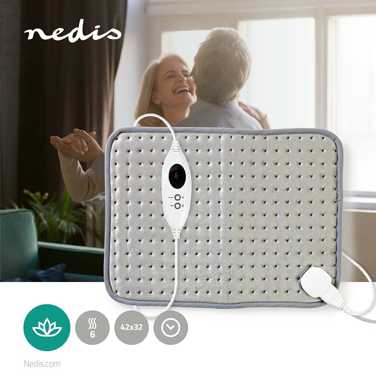 Heating pad | 6 Heat settings | Overheat Protection | Washable