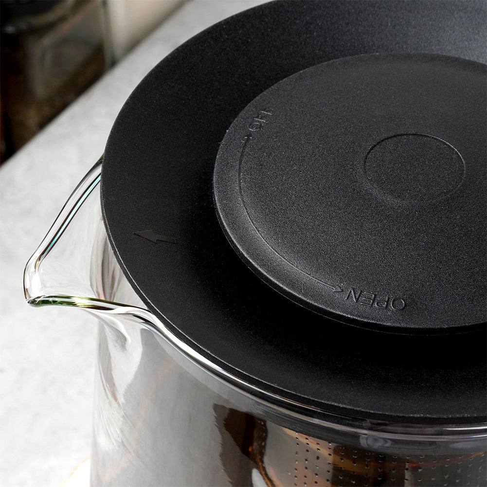 Heat-resistant glass teapot with infuser 1.5 l