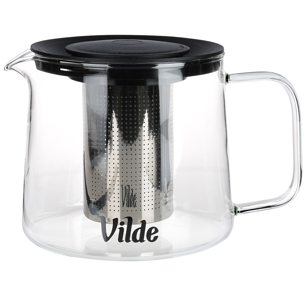 Heat-resistant glass teapot with infuser 1.5 l