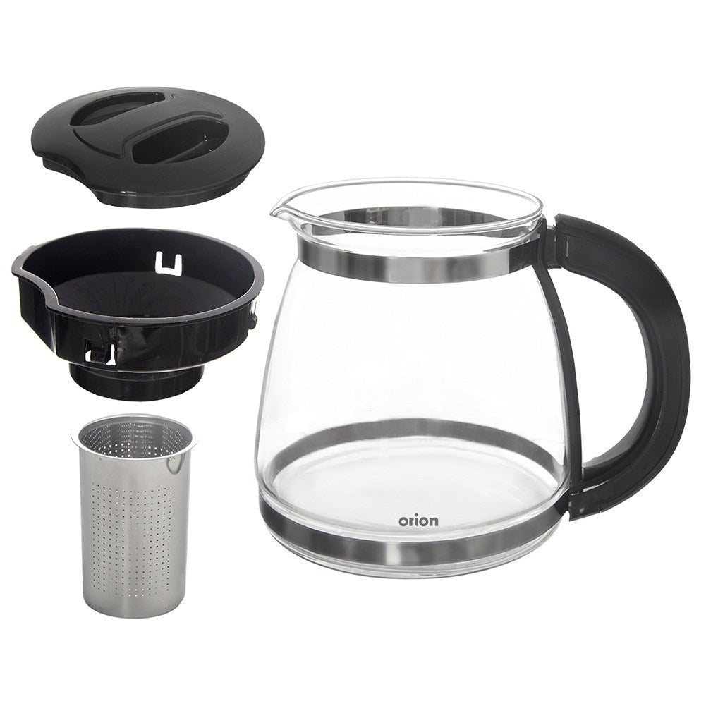 Heat-resistant glass teapot with infuser 1.73 l