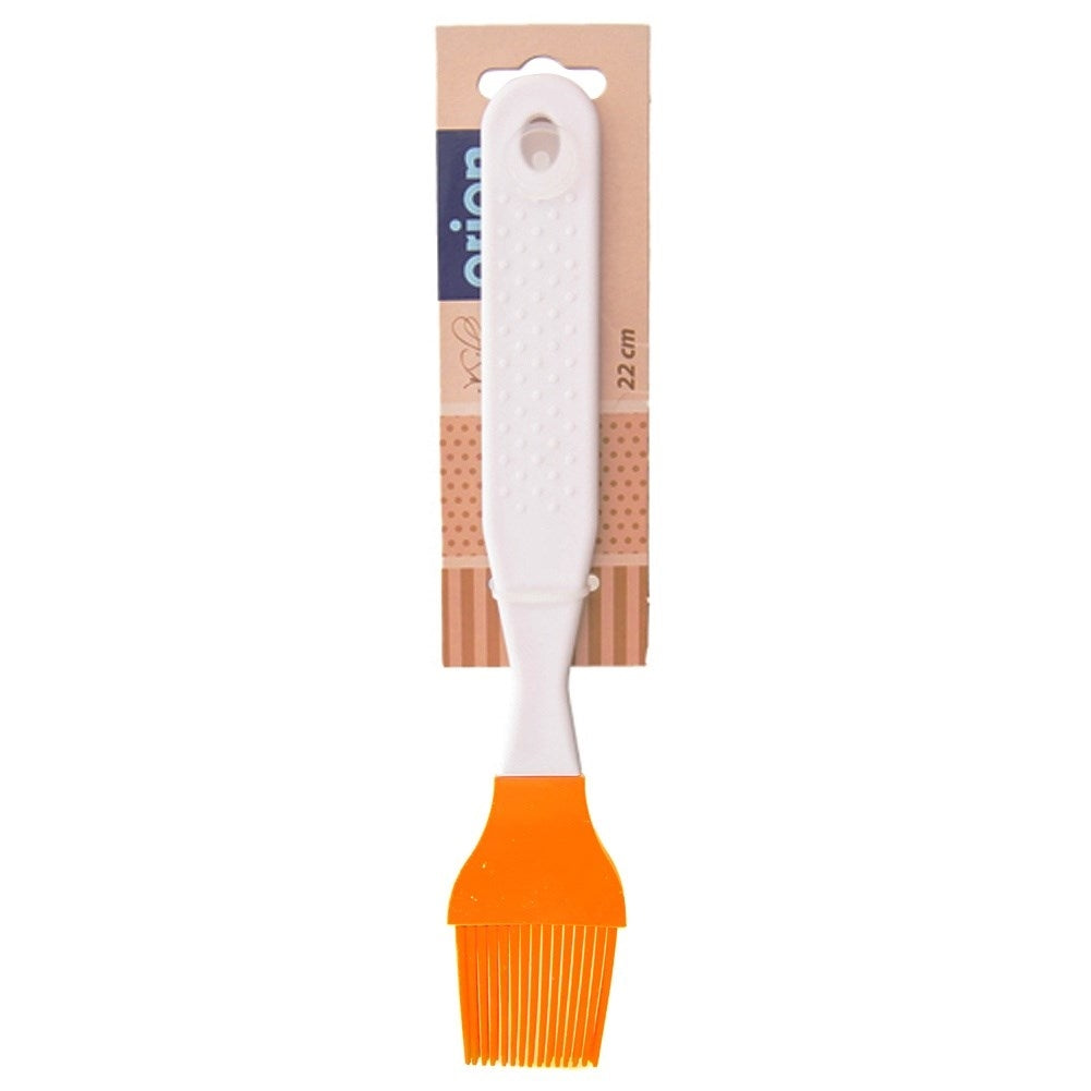 Heat-resistant orange silicone brush for meat and pastries