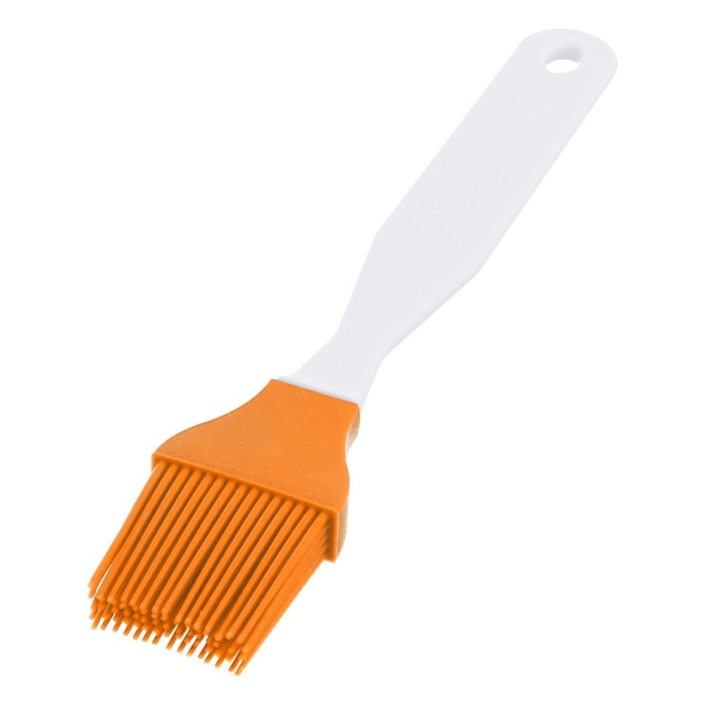 Heat-resistant orange silicone brush for meat and pastries