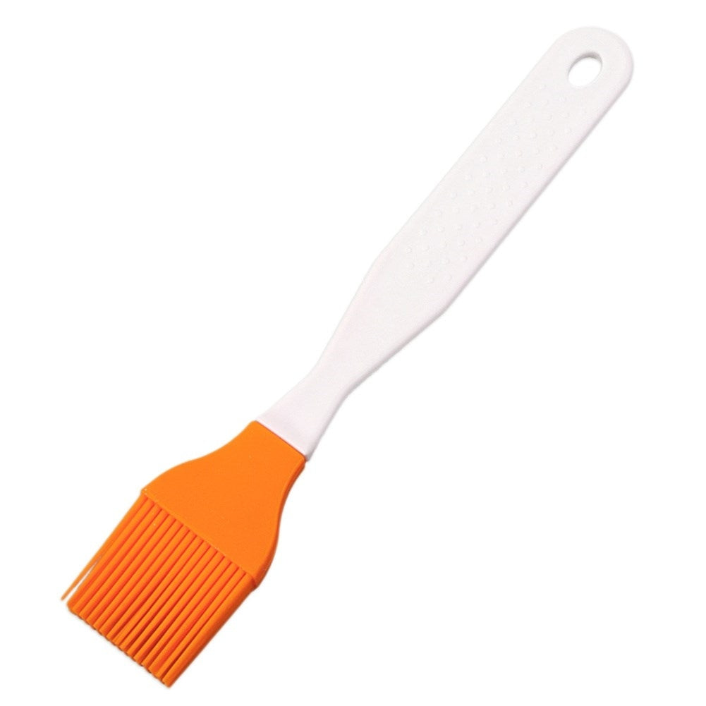 Heat-resistant orange silicone brush for meat and pastries