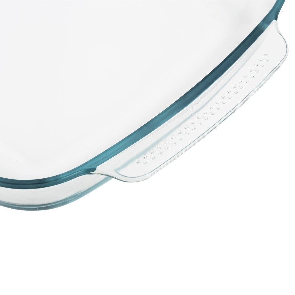 Heat-resistant oven dish in borosilicate glass, dishwasher safe