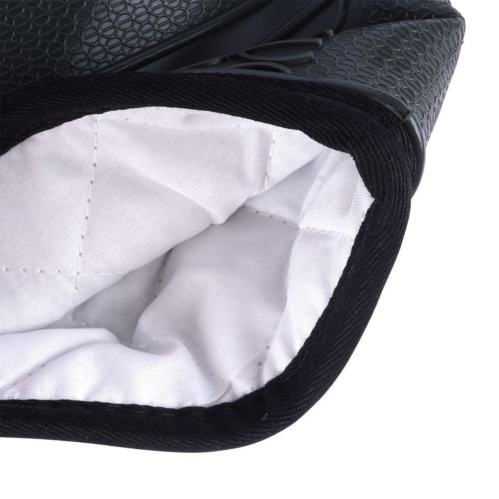 Heat-resistant silicone oven mitt for a secure grip