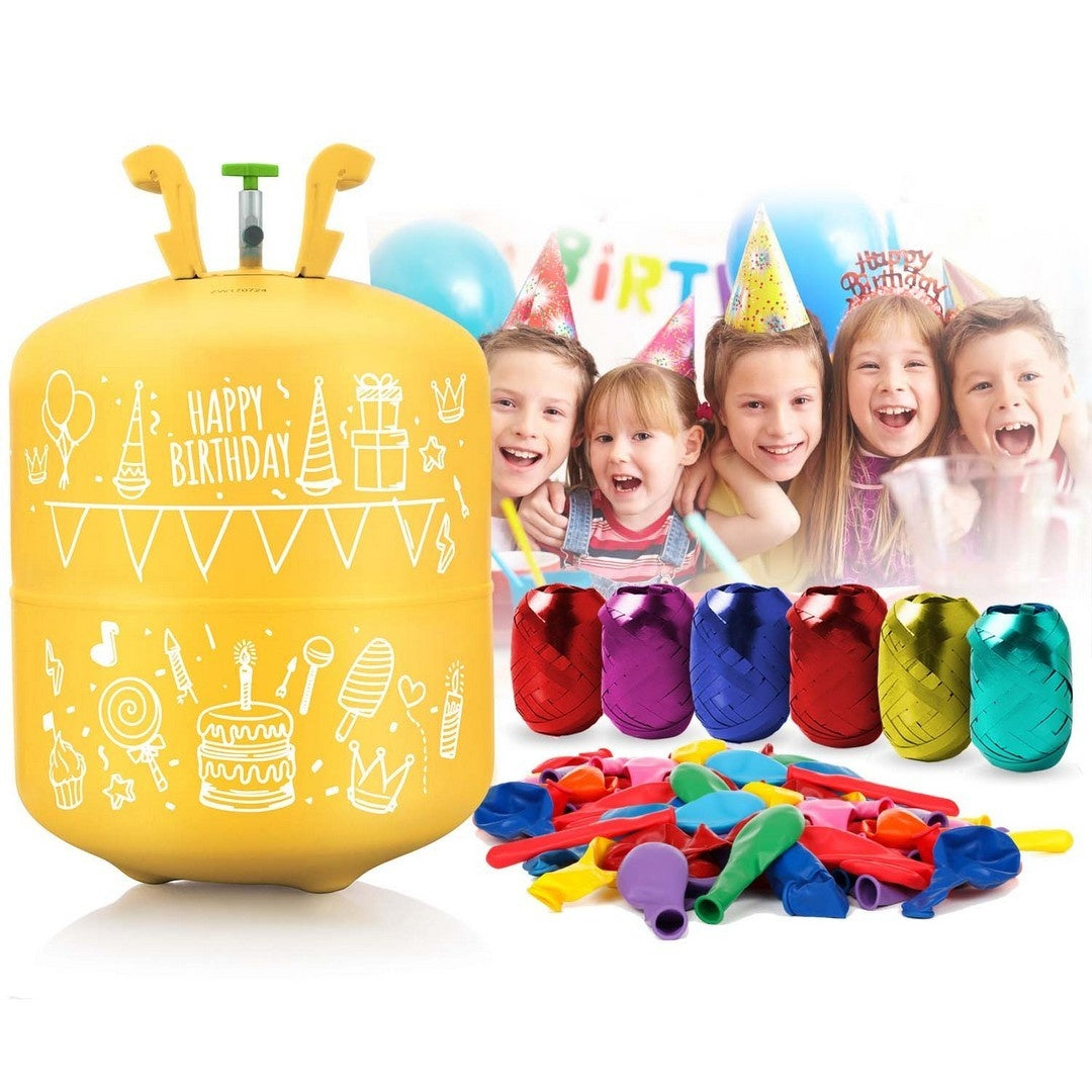 Helium balloon package with balloons and ribbon, 0.42 m³