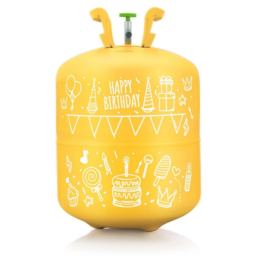 Helium balloon package with balloons and ribbon, 0.42 m³