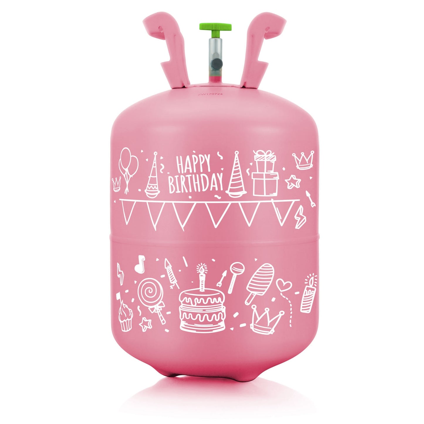 Helium cylinder 0.20 m3 with balloons and ribbon Ricokids