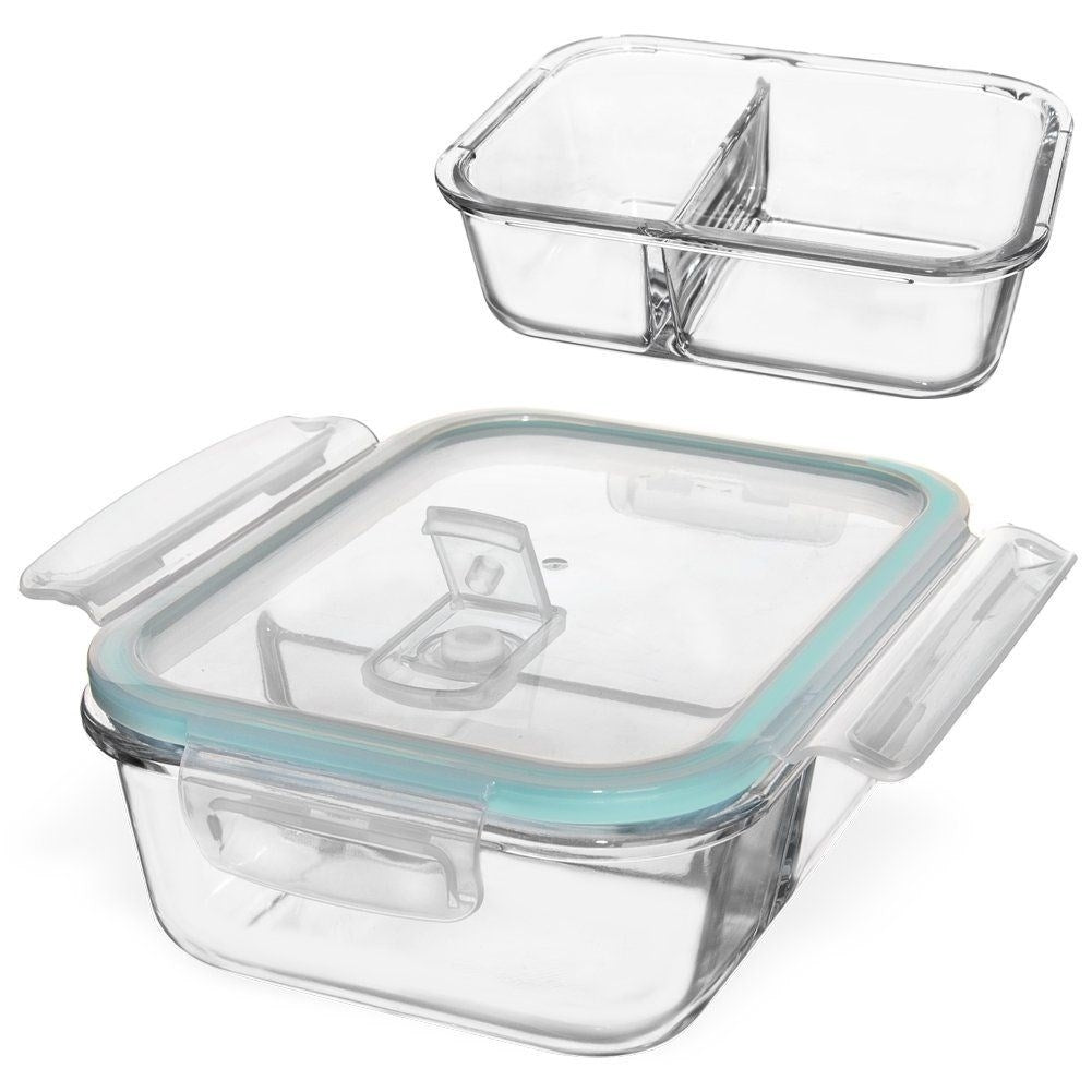 Hermetic Glass Container for Food Storage - Oven & Freezer Resistant