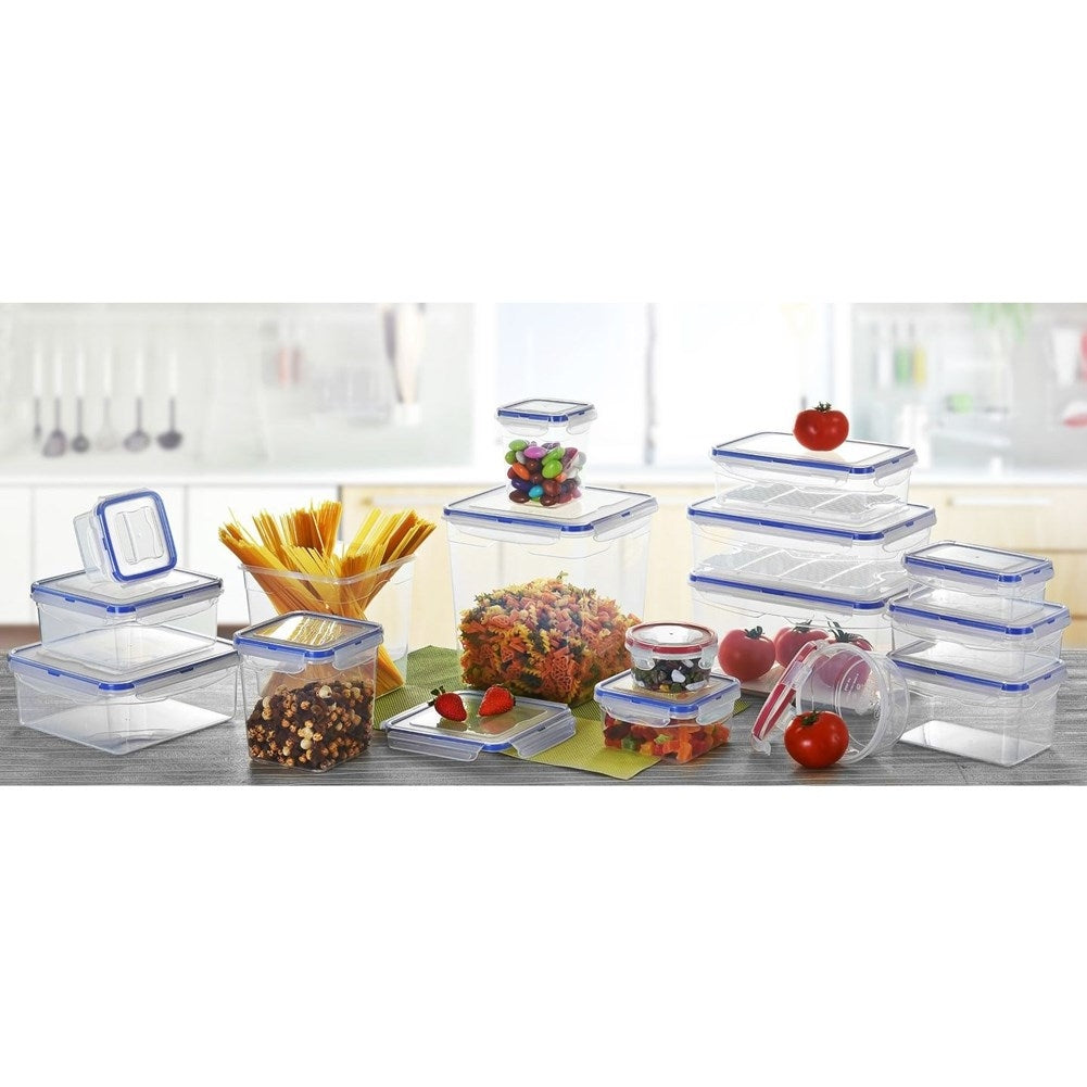 Hermetic plastic container with silicone seal for all uses