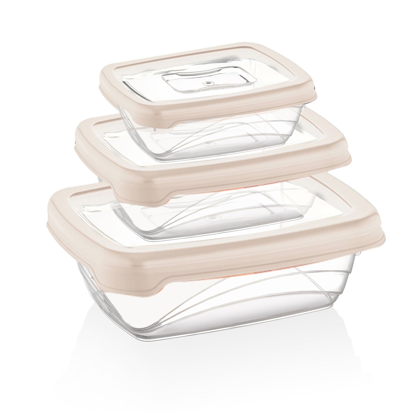 Herzberg 3 Pieces Bio Saver Box Ivory