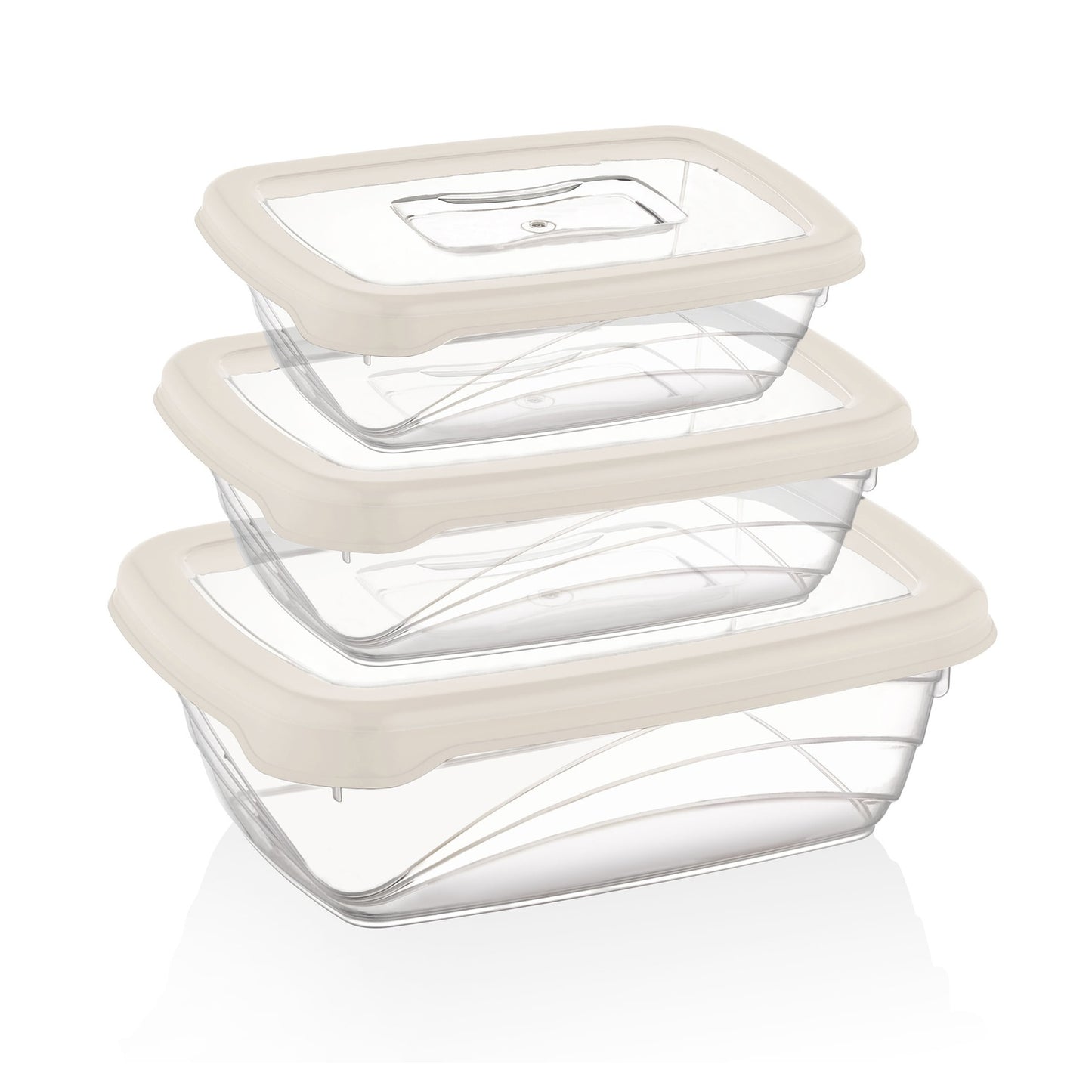 Herzberg 3 Pieces Bio Saver Box Set Ivory