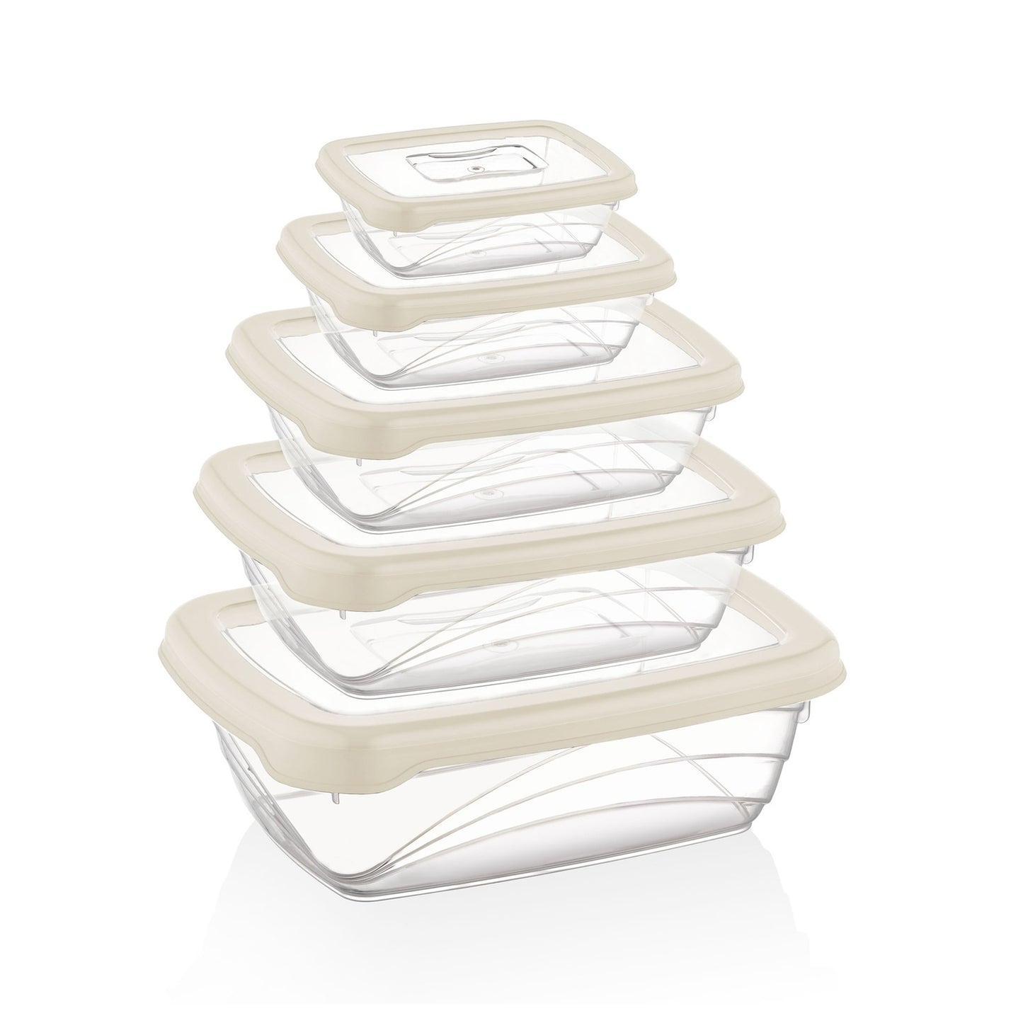 Herzberg 5 Pieces Bio Saver Box Set Ivory