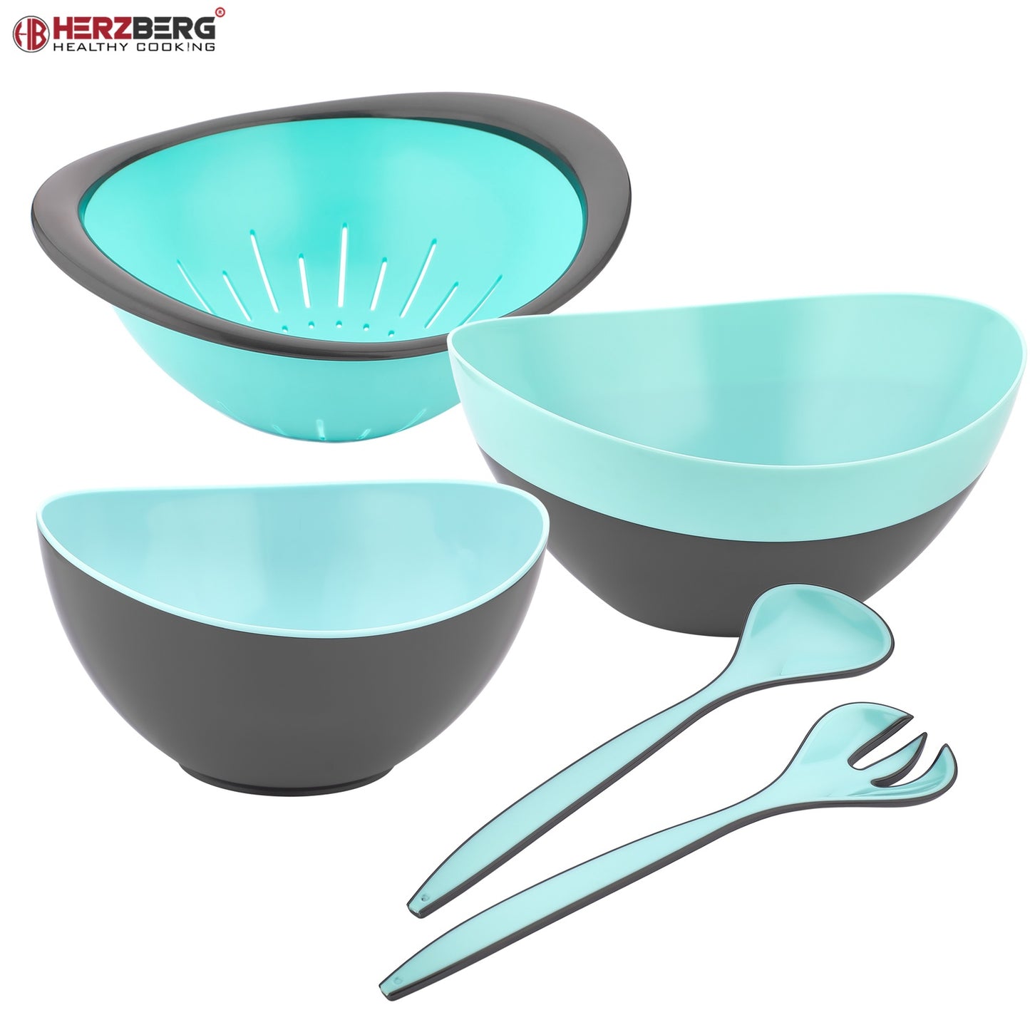 Herzberg 5 Pieces Storage & Mixing Set