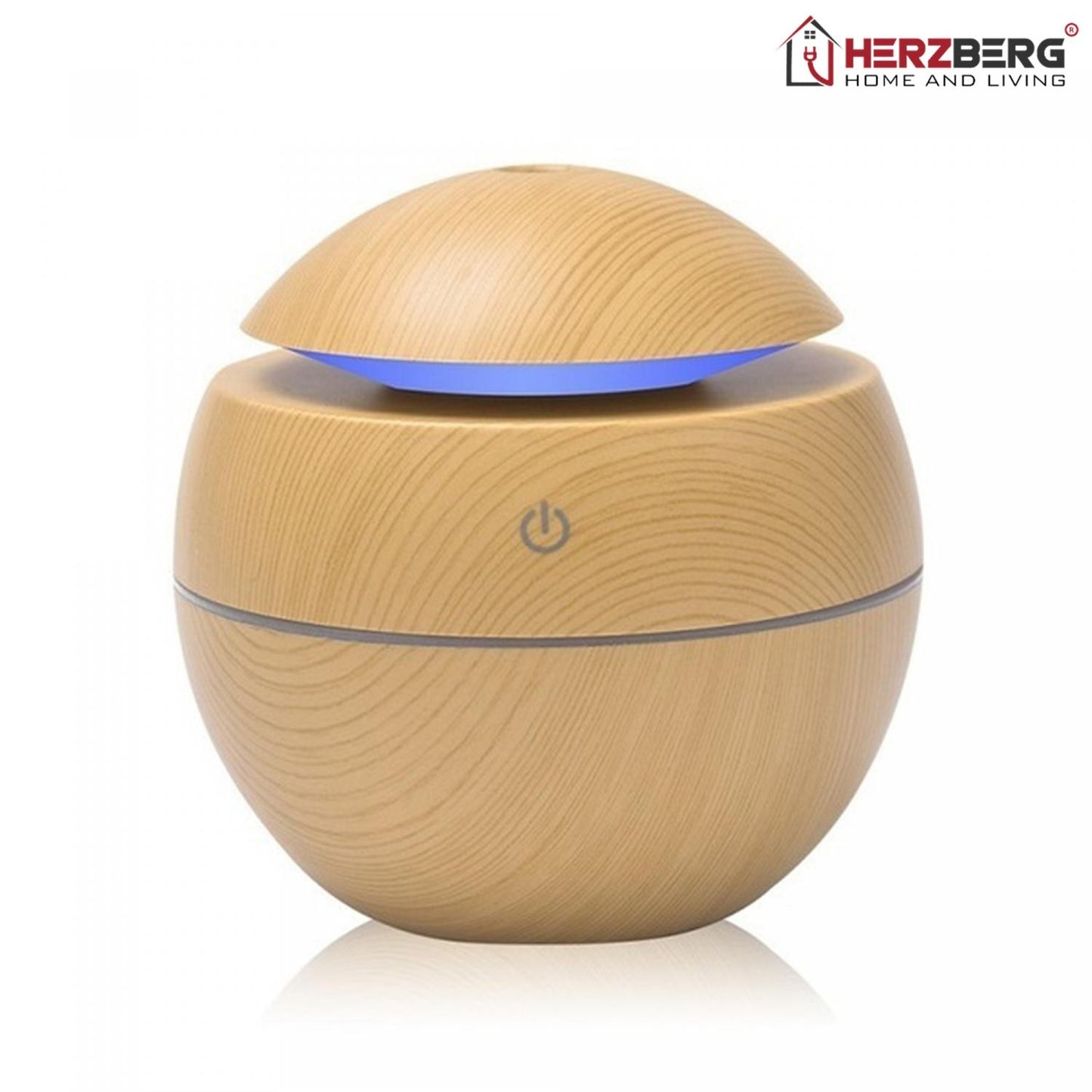 Herzberg Air Humidifier Aroma Oil Diffuser Light wood