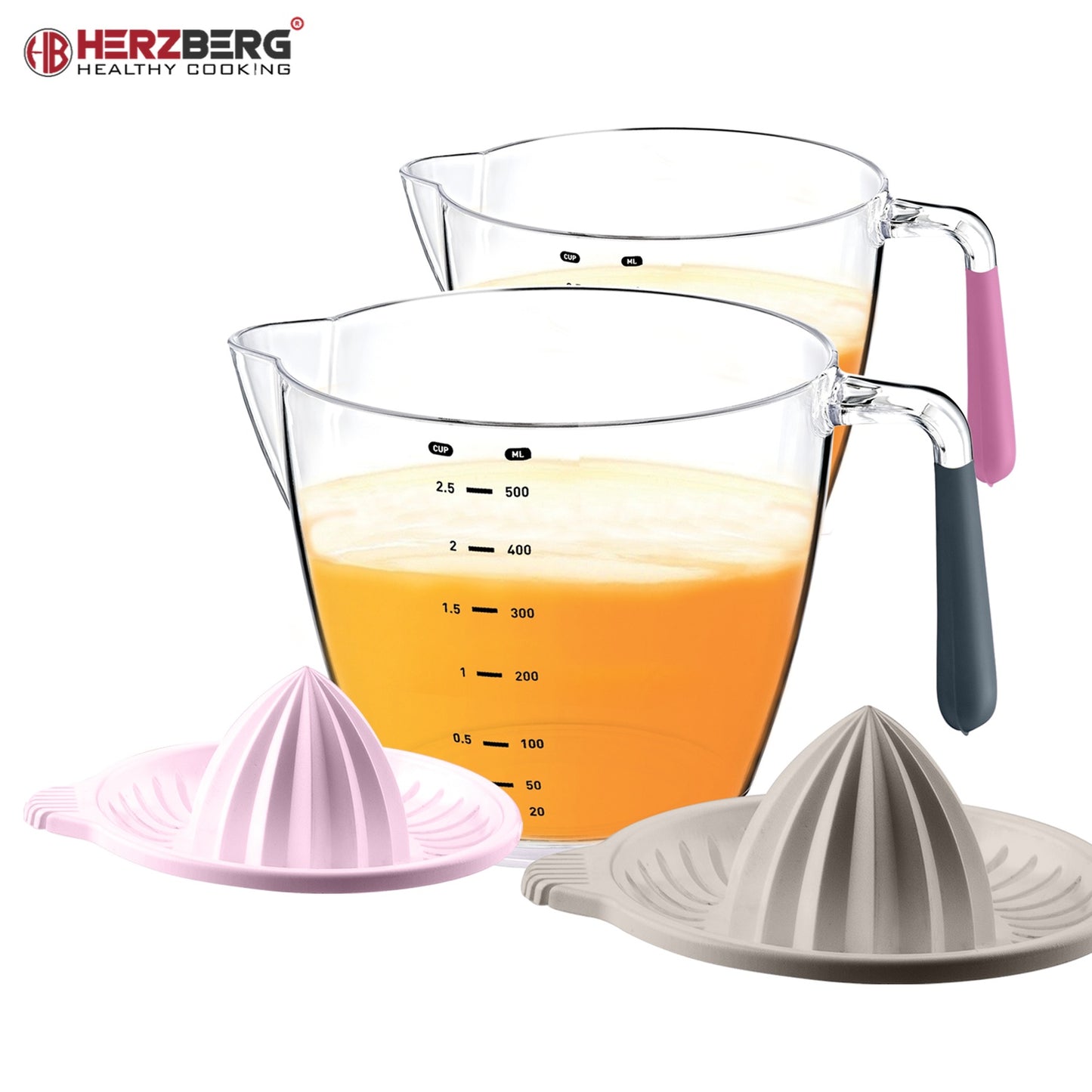 Herzberg Citrus Squeezer & Measurement Bowl Purple