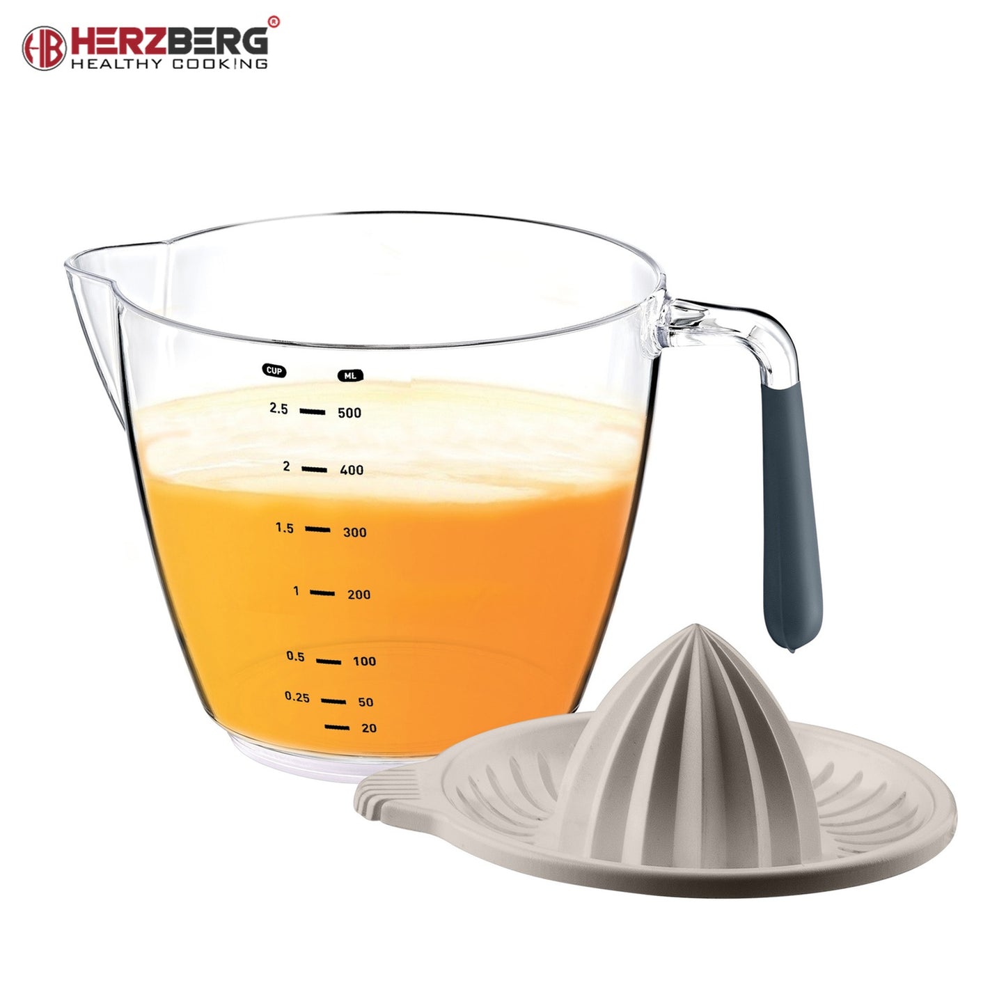 Herzberg Citrus Squeezer & Measurement Bowl Purple